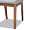 Baxton Studio Tara Mid-Century Modern Light Grey Fabric and Walnut Brown Finished Wood 7-Piece Dining Set 186-11673-11866-Zoro - alternate 9